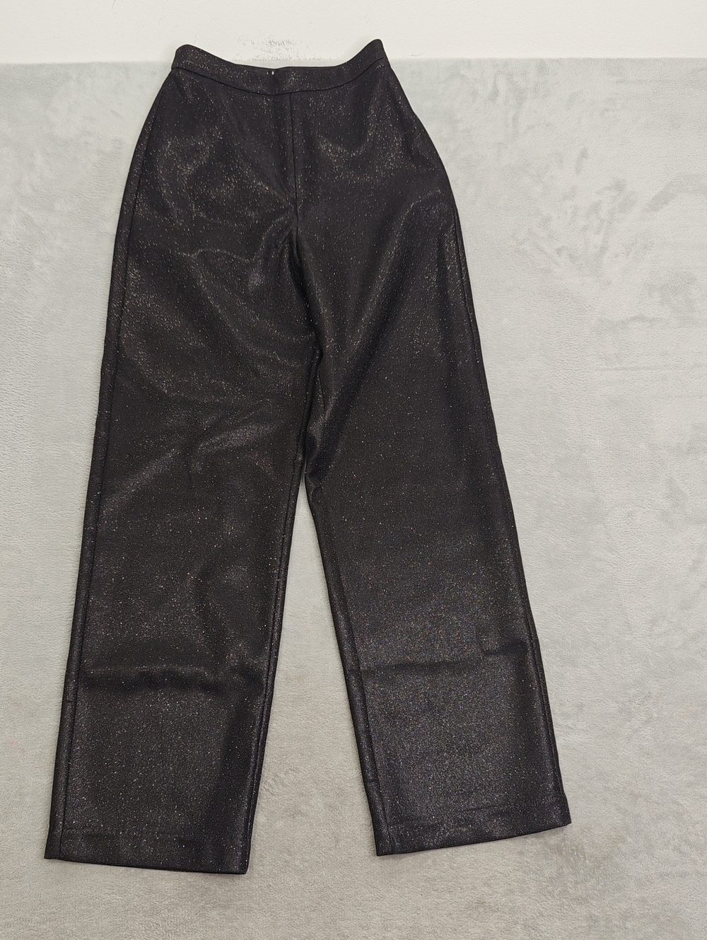 Lulu's Black Sparkle Wide-Leg Pants XS